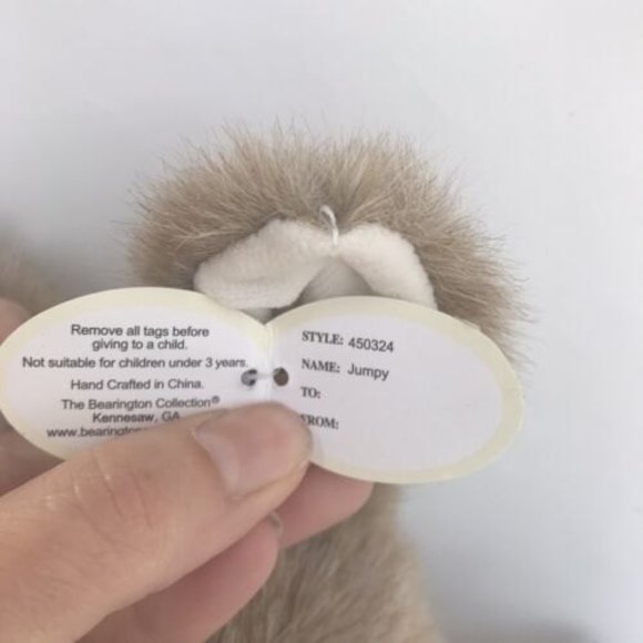 “Jumpy” Easter Bunny Rabbit The Bearington Collection Plush - Picture 7 of 11